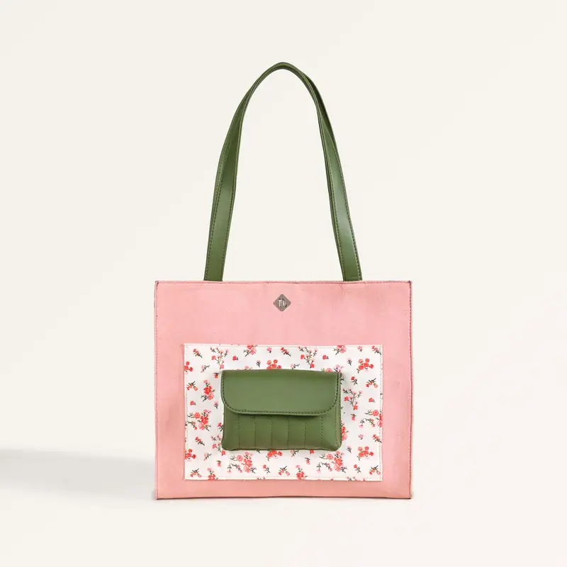 Floral-Print Canvas Everyday Tote Bag 1