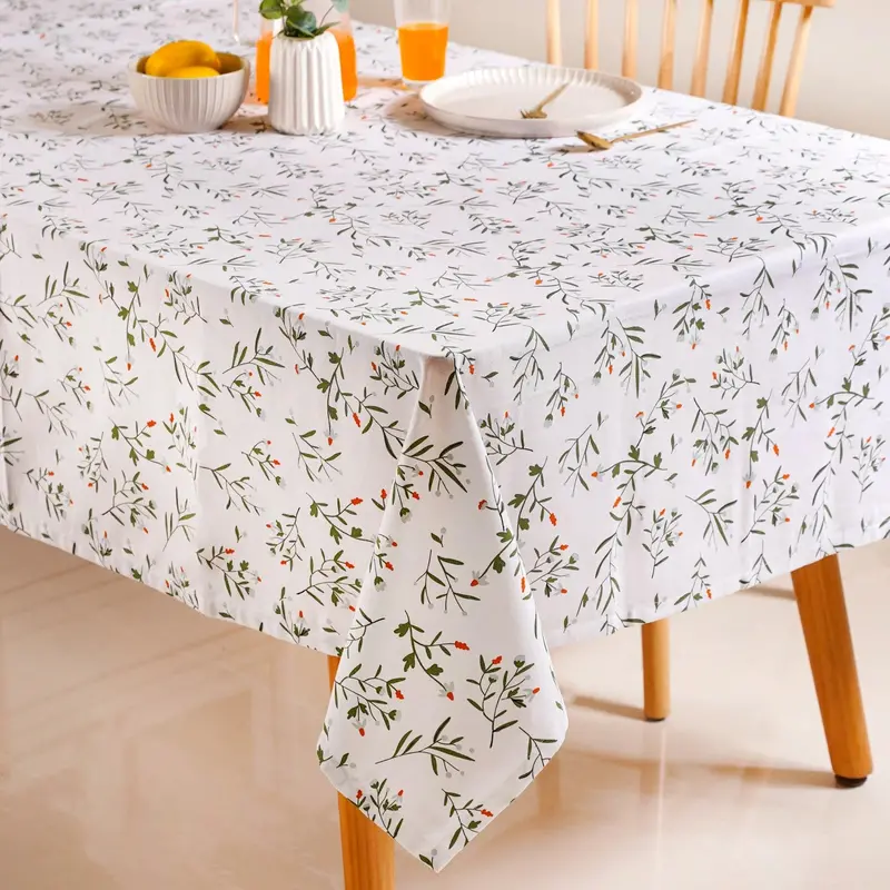 Floral-Print Premium Cotton Tablecloth For 6-Seater Tables (154 X 208 Cm) 1