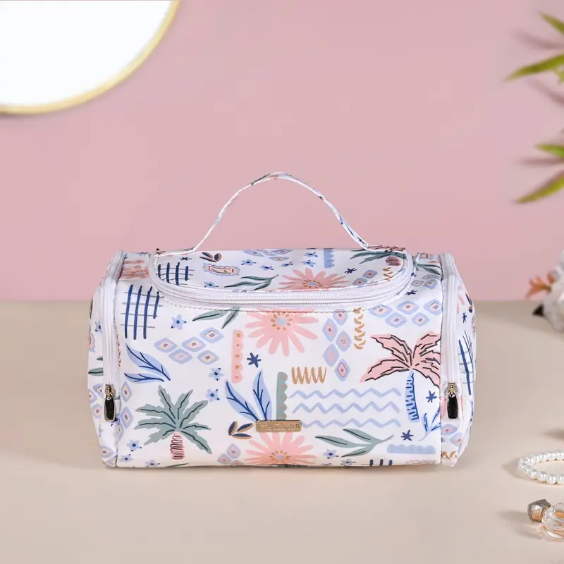 Floral Side-Pocket Travel Organizer – Compact & Functional 1