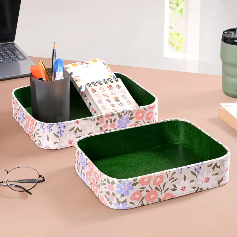 Florina Desk Organizer Tray – Minimalist Set Of Two 1