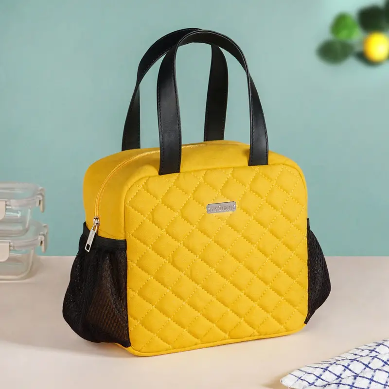 Freshpack Yellow Insulated Lunch Tote – Lightweight Thermal Carryall 1