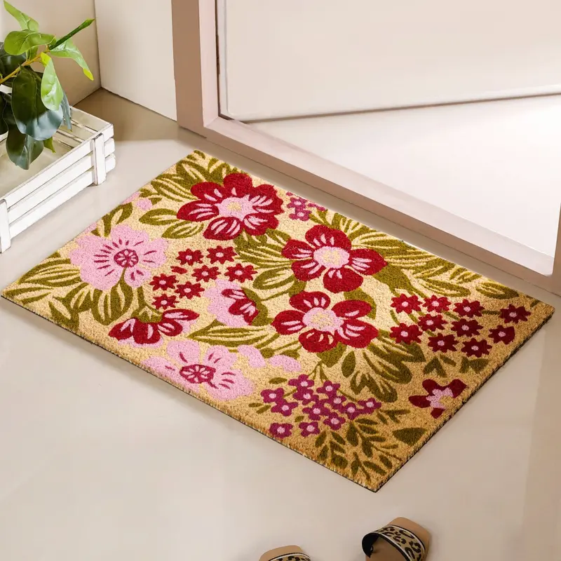 Garden-Themed Printed Coir Entry Mat – 36X24 Inches 1