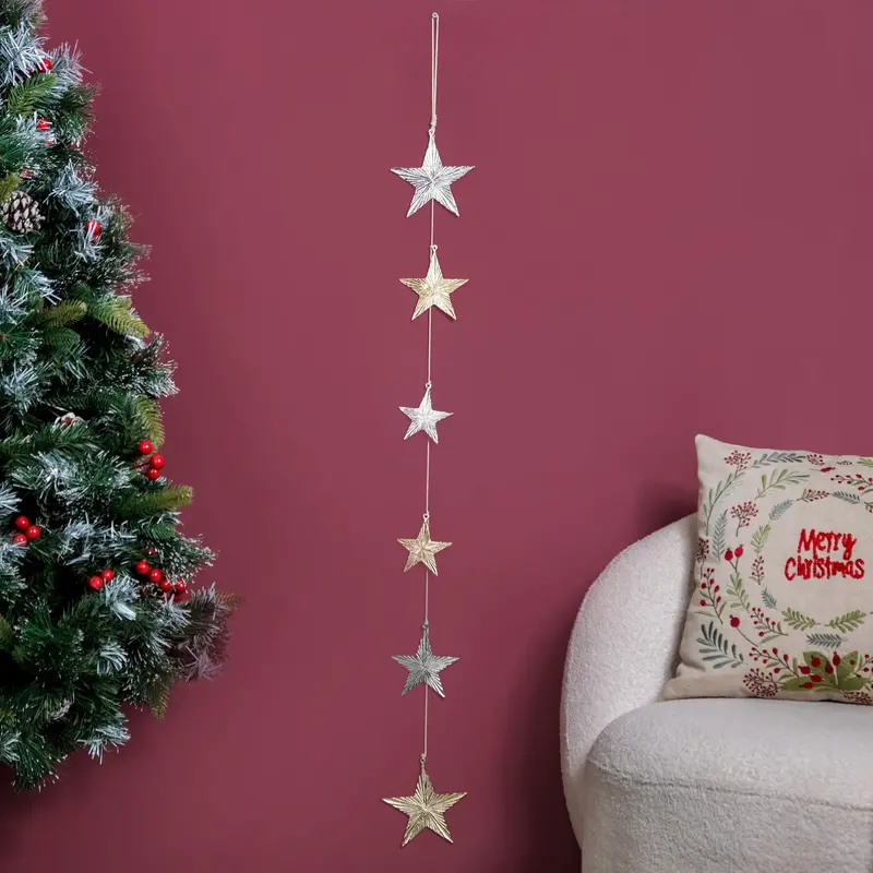 Glamorous Festive Star String Garland 1