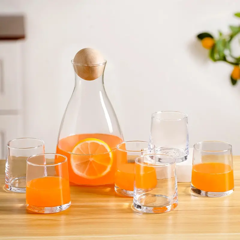 Glass Decanter And Tumbler Set – 7-Piece Bar Collection 1