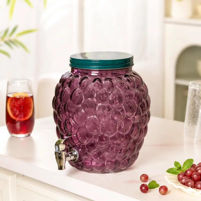 Grape-Colored 6L Beverage Dispenser With Tap 1