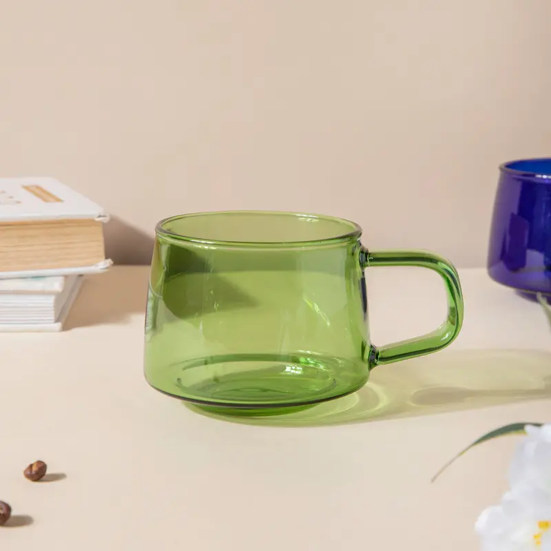 Green Borosilicate Heat-Resistant Glass Cup 1