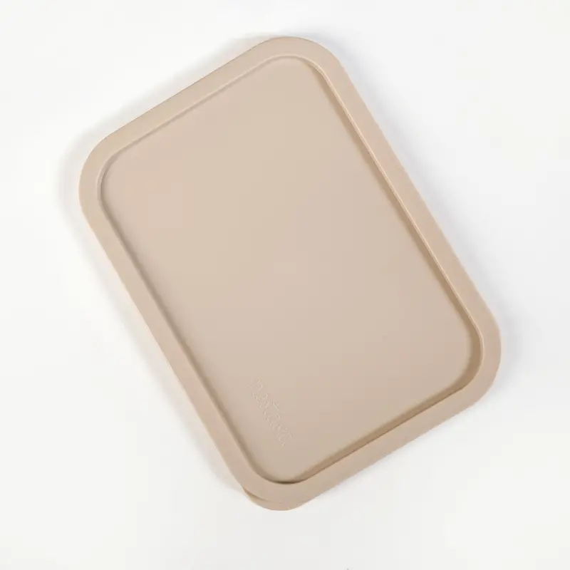 Groovo Beige Large Storage Lid 1