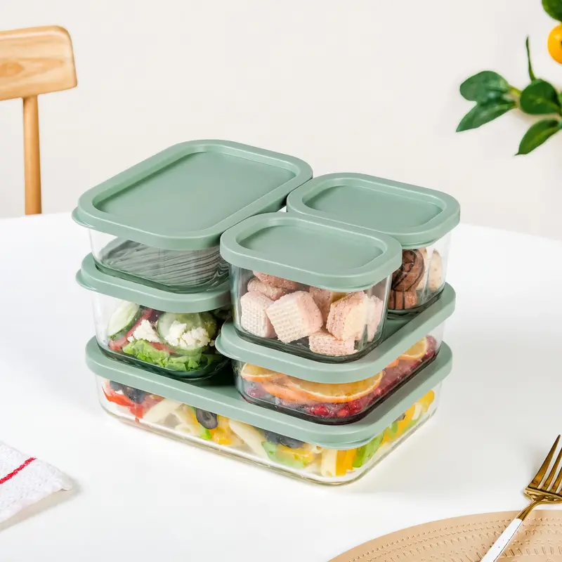 Groovo Multipurpose Glass Storage Set – 6 Sizes 1