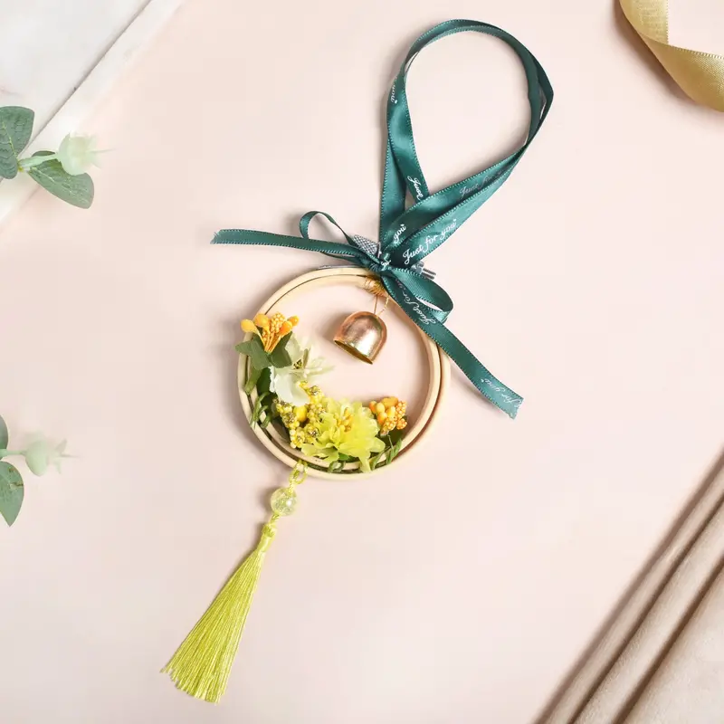 Handcrafted Flower Charm For Car Mirror – Diy Style 1