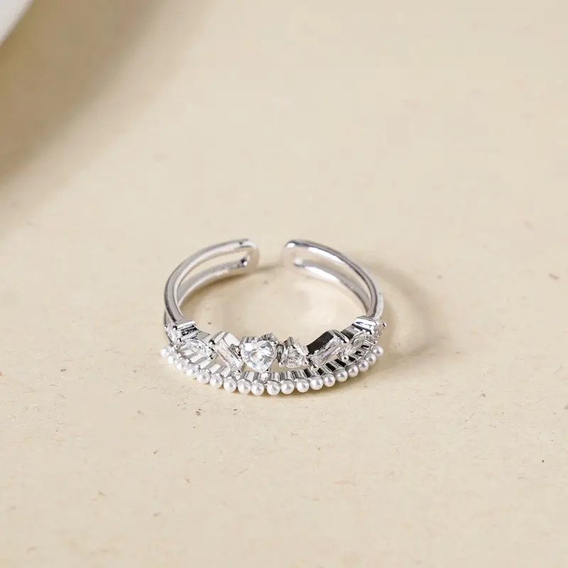 Harmony Adjustable Silver Ring – Comfortable Stackable Band 1