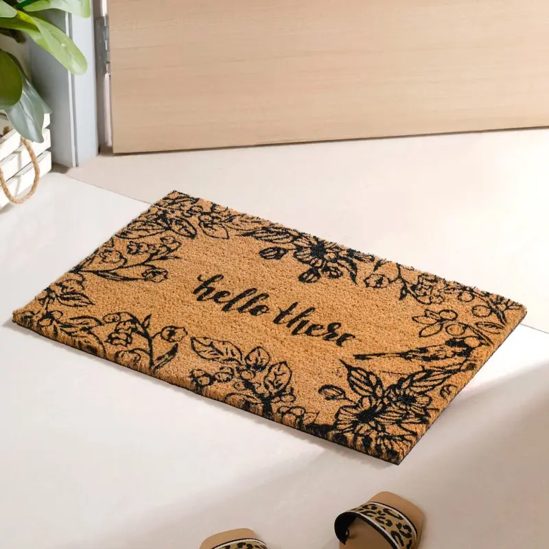 ‘Hello There’ Printed Coir Welcome Mat – 24" X 16" Greeting Doormat 1