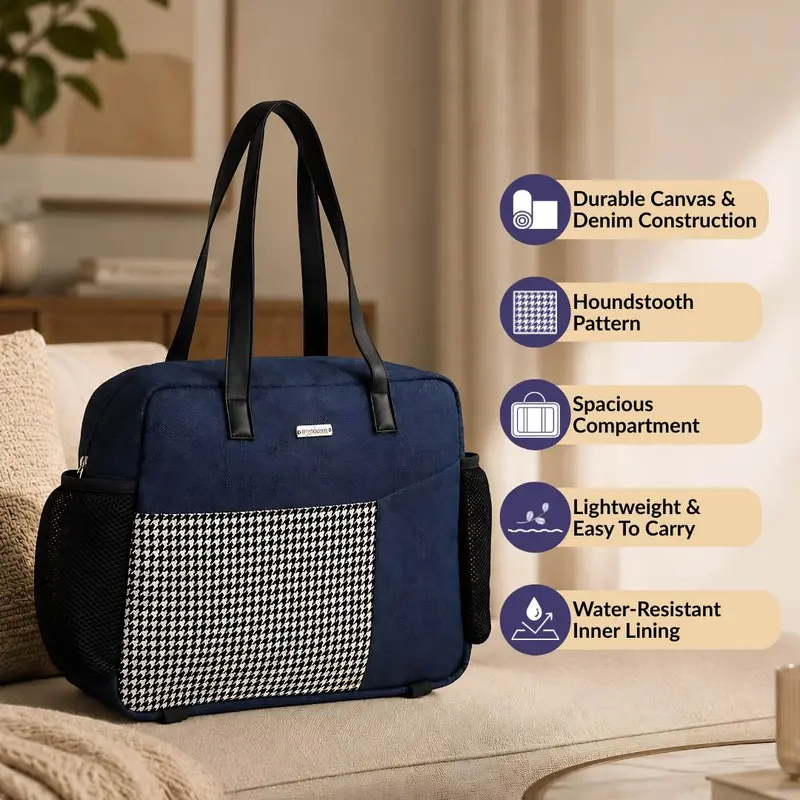 Hold-All Denim Tote Bag – Reinforced Carryall For Everyday Use 1