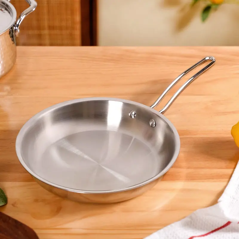 Induction-Ready Thick-Bottom Tri-Ply Frying Pan – 1.75L 1