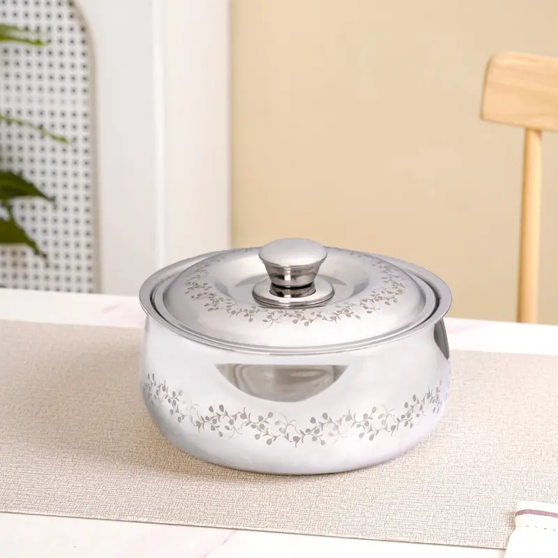 Insulated Stainless Steel Roti Warmer Casserole – 1.5L 1