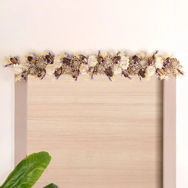 Jute Toran With Corn Grass Accents – Sustainable Wall Hanging For Festive Interiors 1
