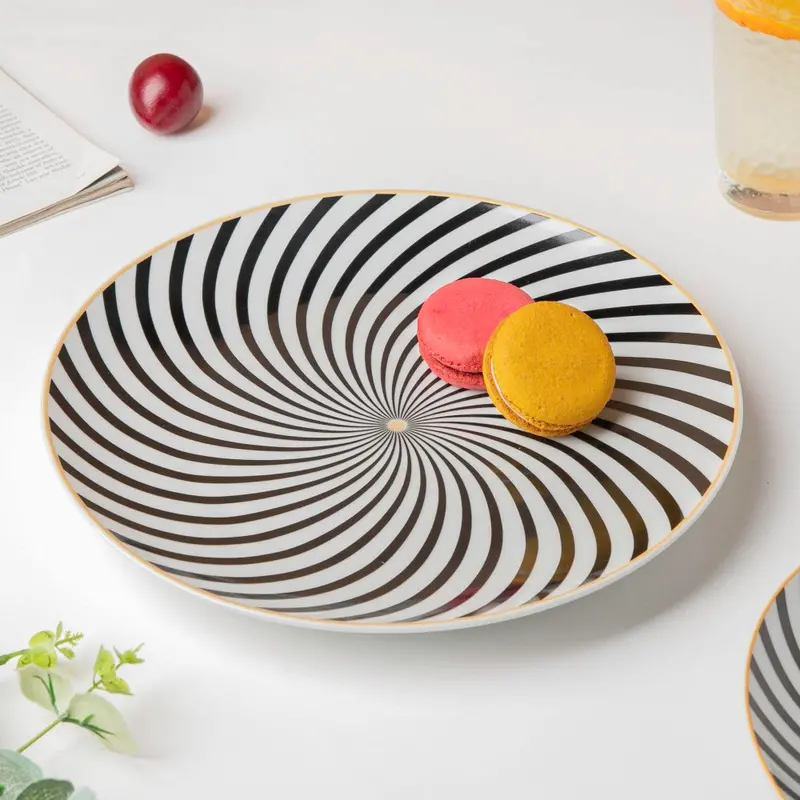La Mode Spiral-Embossed Dinner Plate – 10 Inches 1