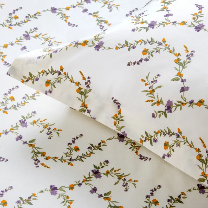 Lavender Vine Queen 100% Cotton Bedding Set – 254 X 229 Cm 1