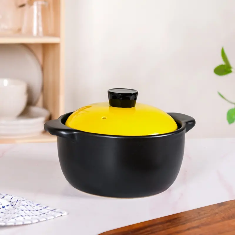 Limonelle Ceramic Covered Casserole Dish – 2.3L Stovetop-Safe Cookware With Lid 1