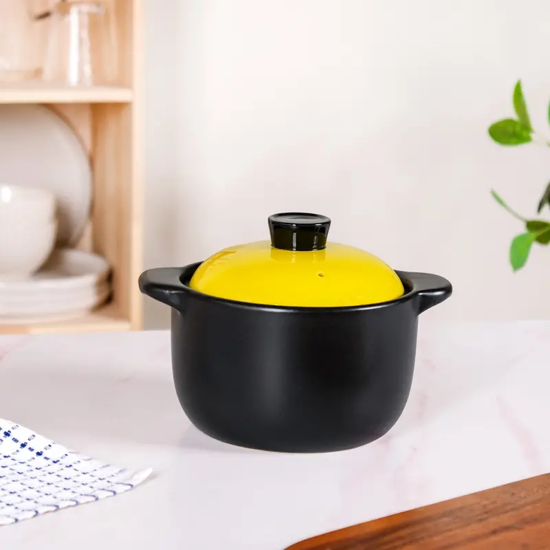 Limonelle Flame-Safe Ceramic Tureen – 1.7L Oven & Stovetop Cooking Pot 1