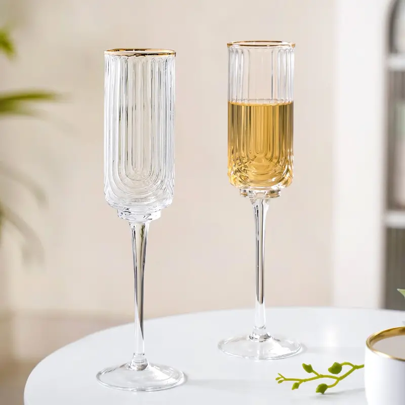 Luxe 240Ml Champagne Flutes – Set Of 2 Upscale Bubbly Serving Glasses 1