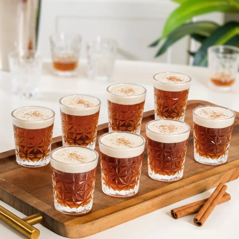 Luxe Embossed Shot Glass Collection – 12-Piece, 55 Ml Sophisticated Serving Set 1