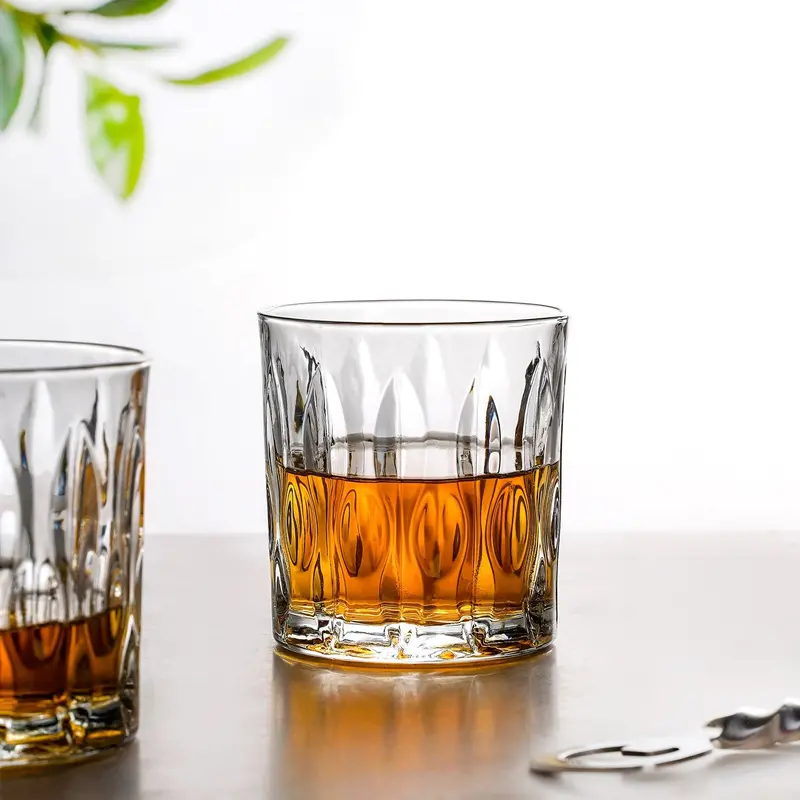Luxe Textured Whiskey Tumbler Set – 6 Pieces, 310Ml Each 1