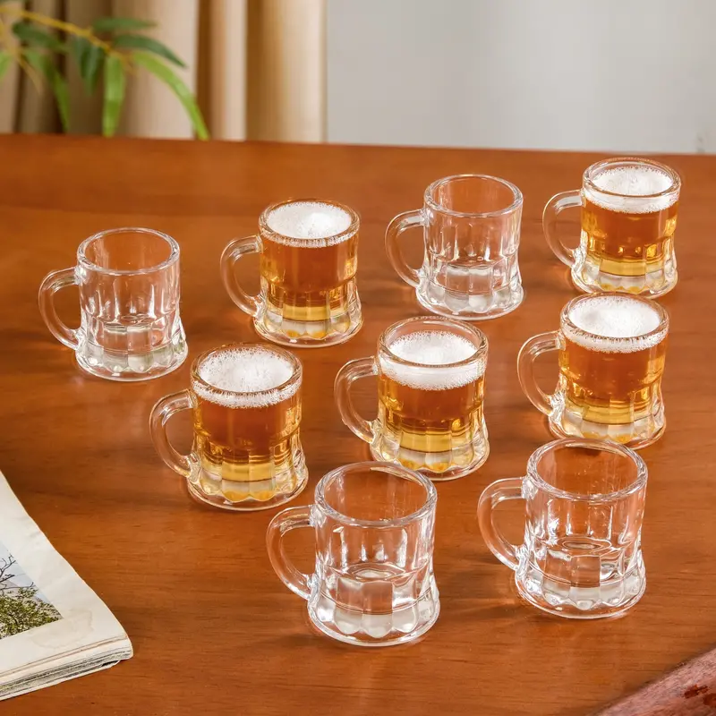 Mini Beer Mug–Style Shot Glasses – Set Of 9 (50Ml Each) 1