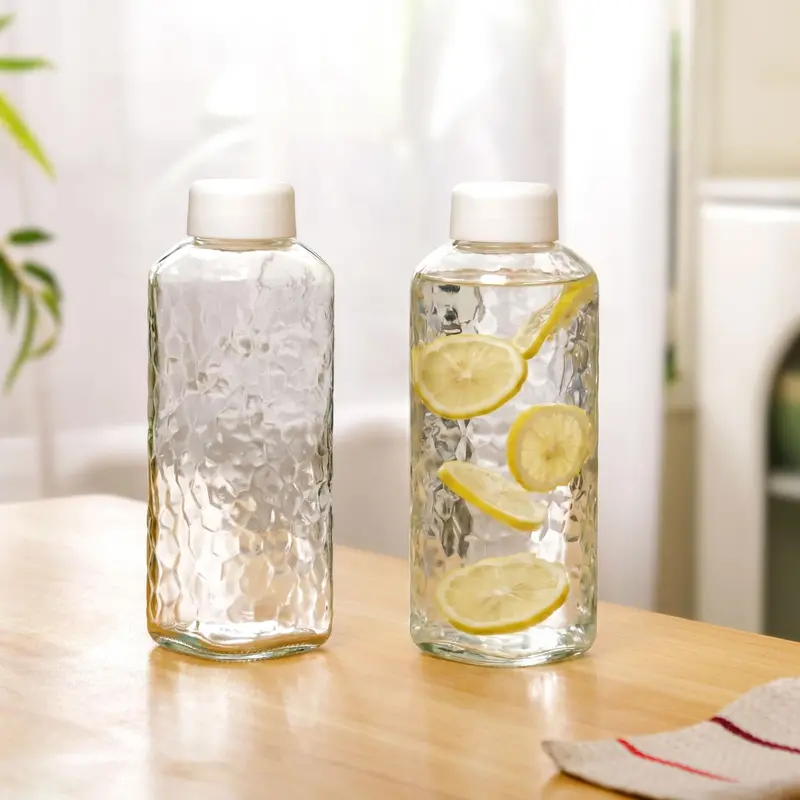 Minimalist 720Ml Glass Bottle Set – Sleek Dual-Use Storage Pair 1