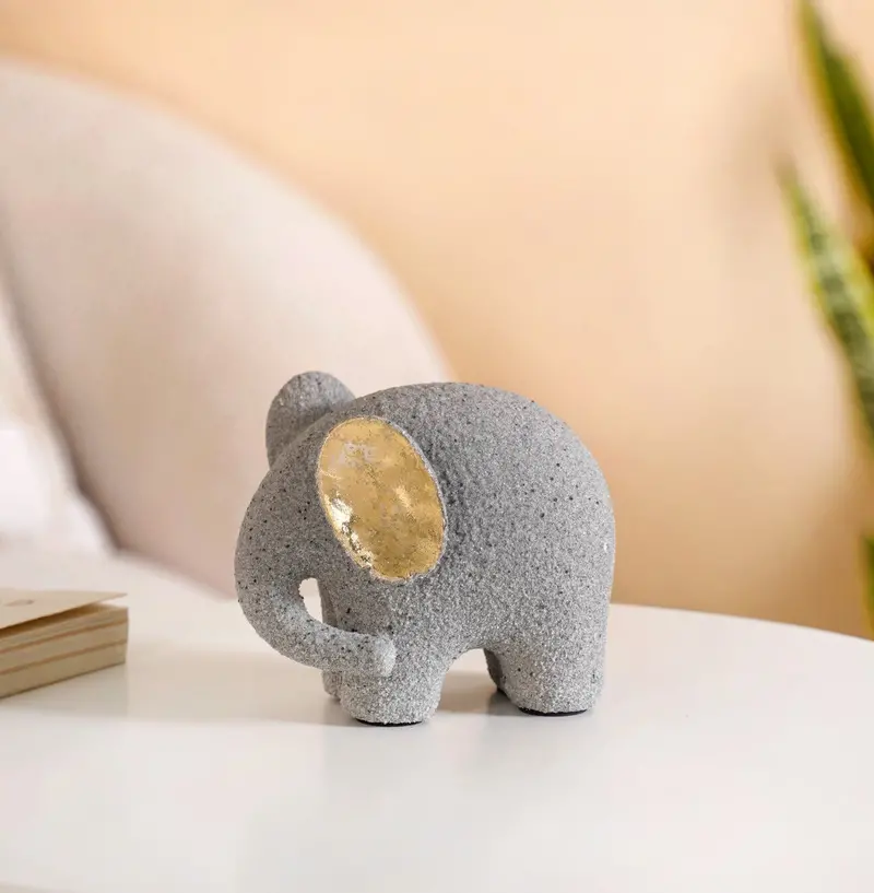 Minimalist Ceramic Elephant Sculpture 1