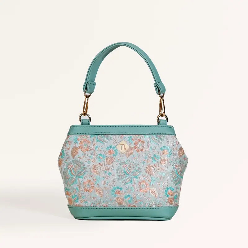 Mint Green Eden Bucket Handbag For Women 1