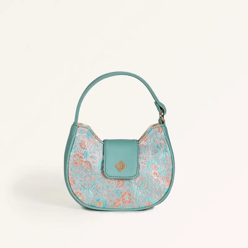 Mint Green Eden Moon Bag – Stylish Crossbody Design 1