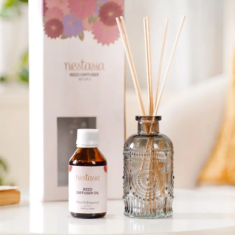 Myrrh Essence Reed Diffuser Set – Earthy, Warm Aroma Collection (3) 1