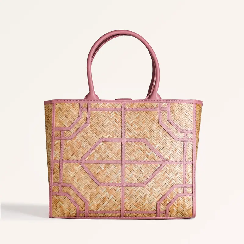 Natural Fiber Blush Pink Eco Breezebag Tote 1