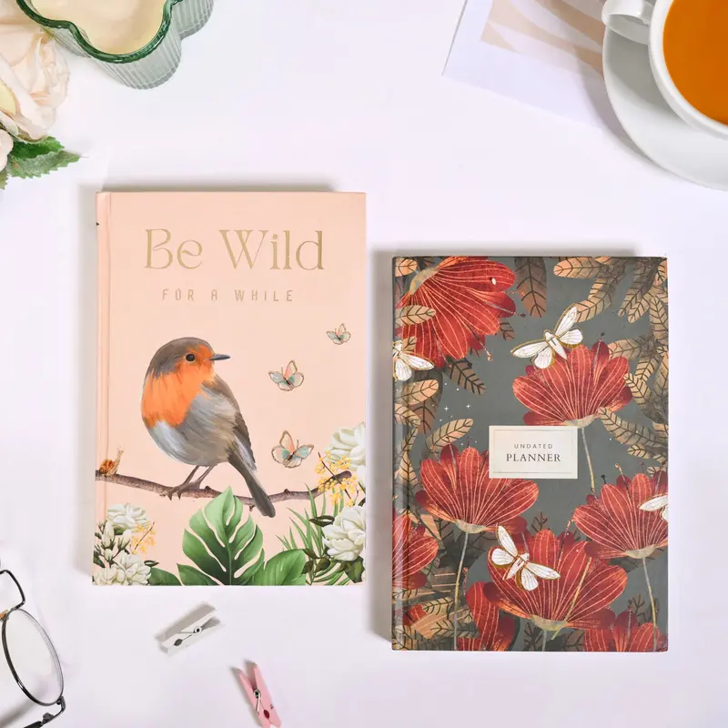 Nature-Inspired Undated Planner Set – Two Complementary Hardcover Planners 1