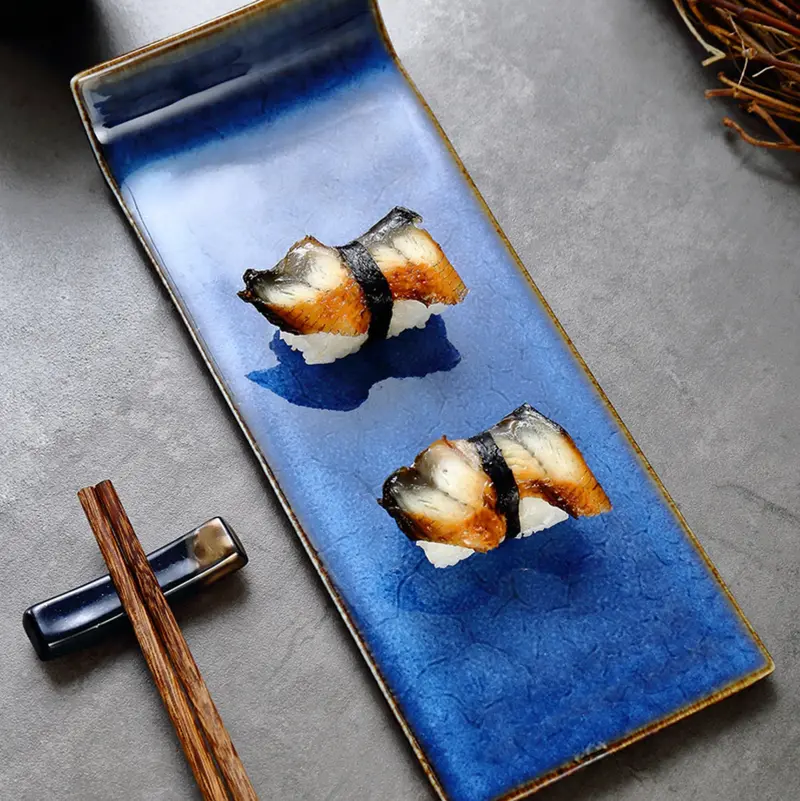Navy Blue Long Serving Plate 1