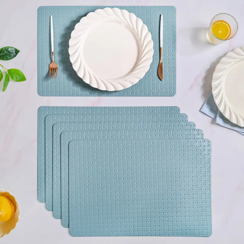 Ocean Blue Woven Placemats – Set Of 6 1
