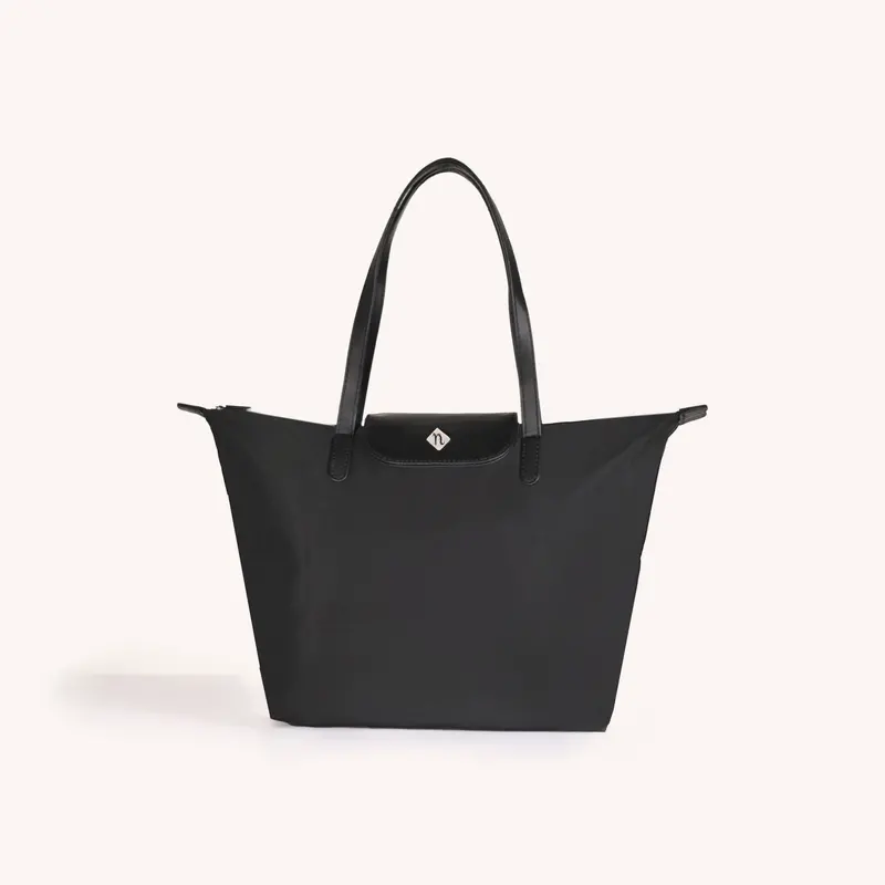 Origami Minimalist Black Tote Bag For Women 1