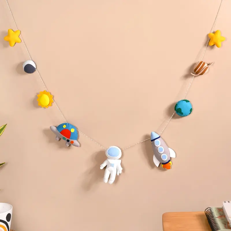 Outer Space Themed Bunting – Playful Kids’ Room Decoration 1