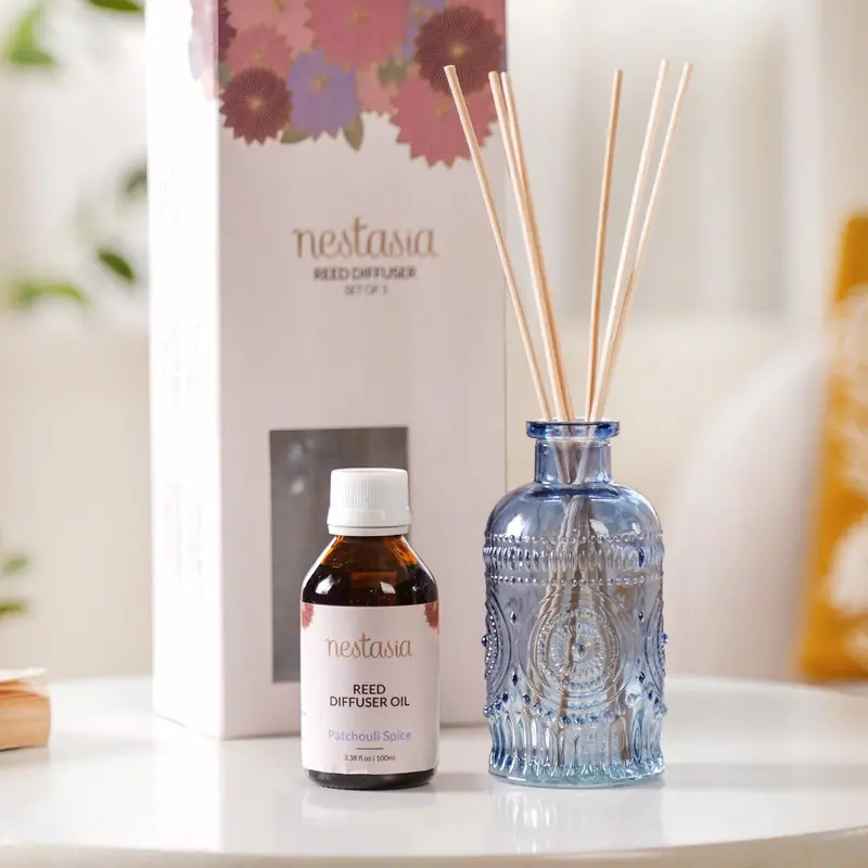 Patchouli Spice Reed Diffuser Collection – Aromatic Gift Set Of 3 1