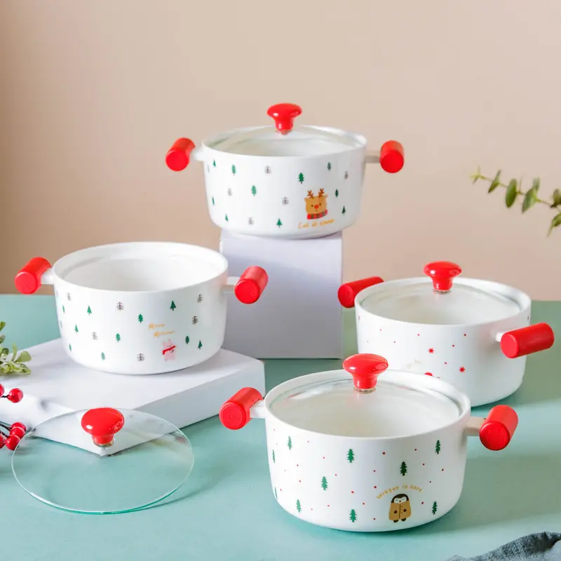 Patterned Covered Bowl With Lid 1