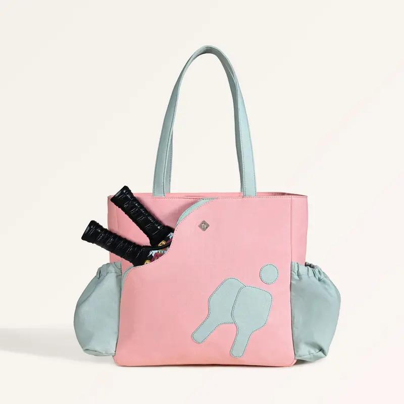 Pickleball-Themed Canvas Carryall Tote Bag 1
