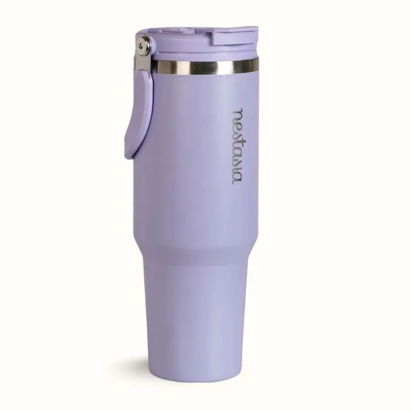 Picksip 40 Oz Top-Handle Insulated Tumbler – Periwinkle Finish 1