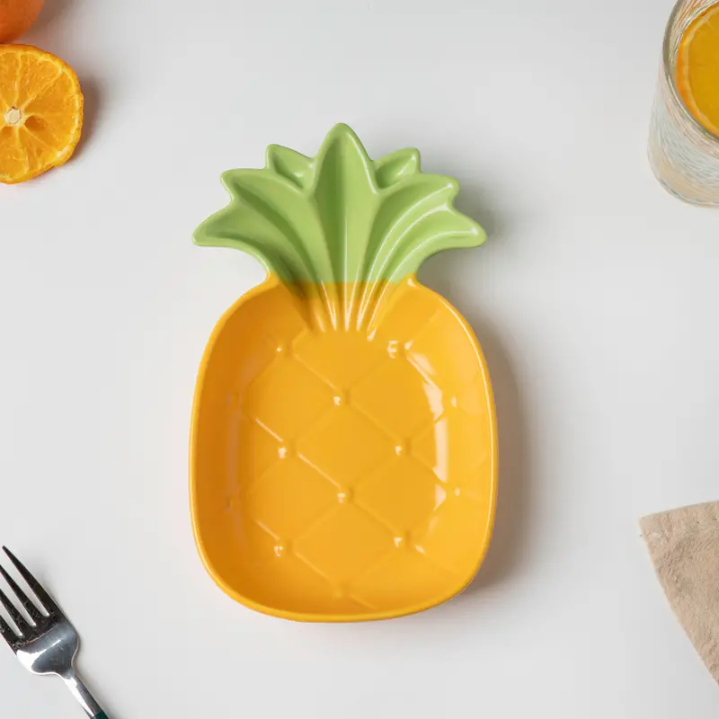 Pineapple-Textured Snack Plate – 8-Inch Diameter 1