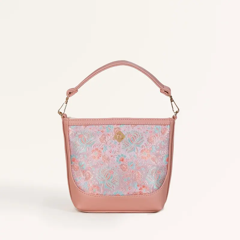Pink Eden Bucket Bag For Women 1