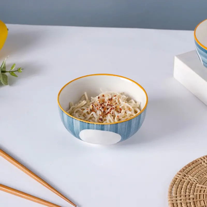 Polka Dot Ceramic Soup Bowl By Nitori – 250Ml 1