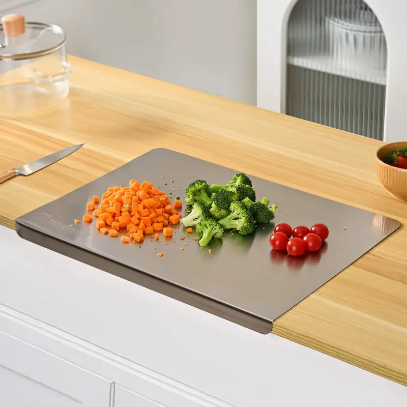 Premium Stainless Steel Countertop Cutting Board 1