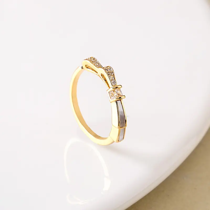 Promise Ribbon Gold Ring 1