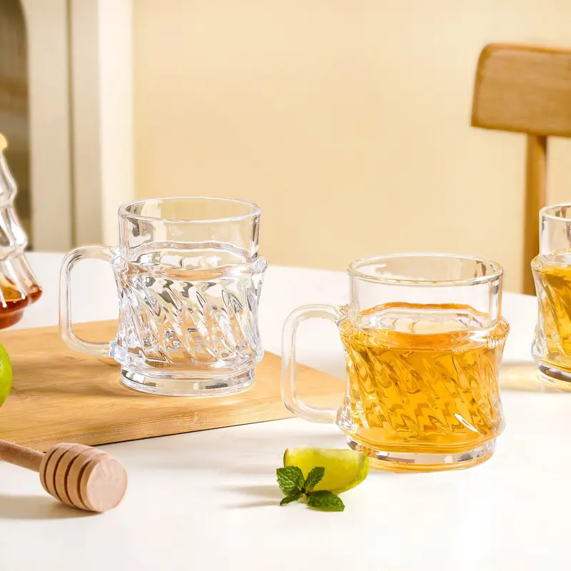 Raised-Design Embossed Tea Cup Set – 6-Piece, 165Ml 1