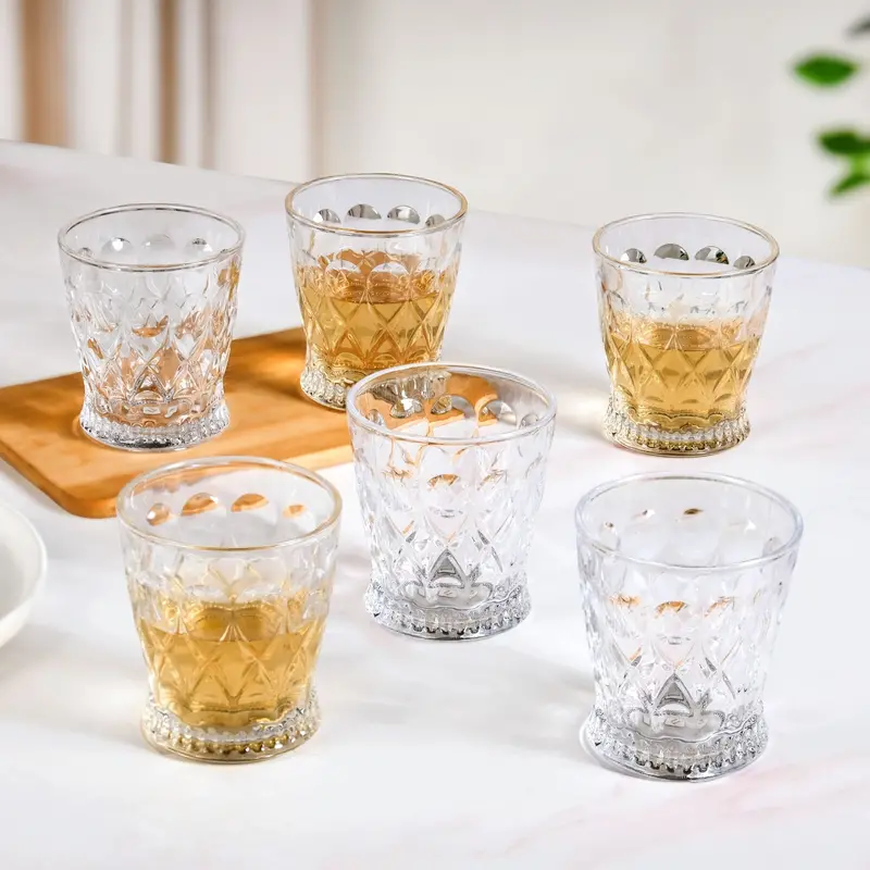 Regal Cut-And-Embossed Glass Tumbler Set – 6-Piece, 245Ml 1