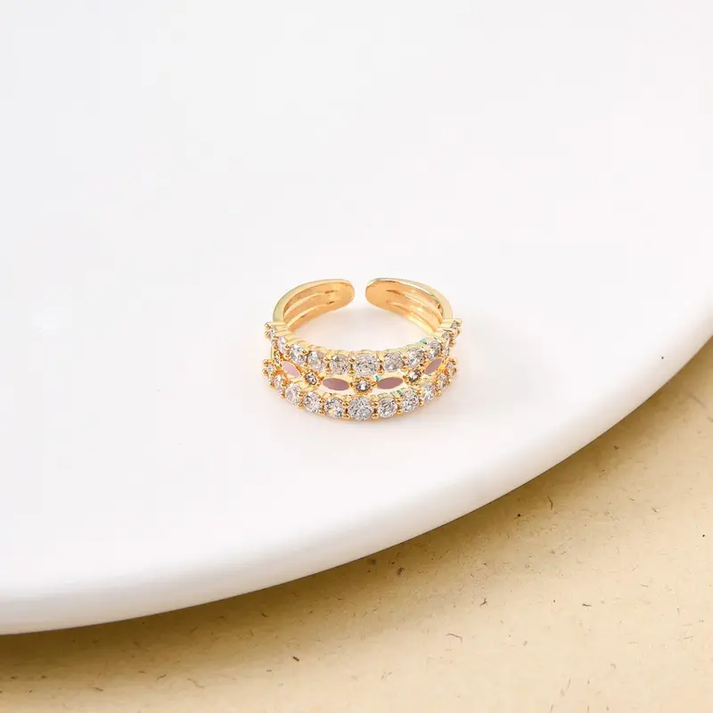 Rose-Gold Luna Radiance Ring With Soft Glow Finish 1